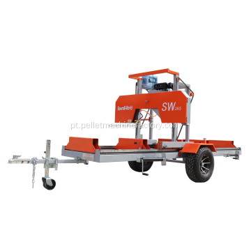 Log Timber Wood Wood Horizontal Cutting Band Saw Machine